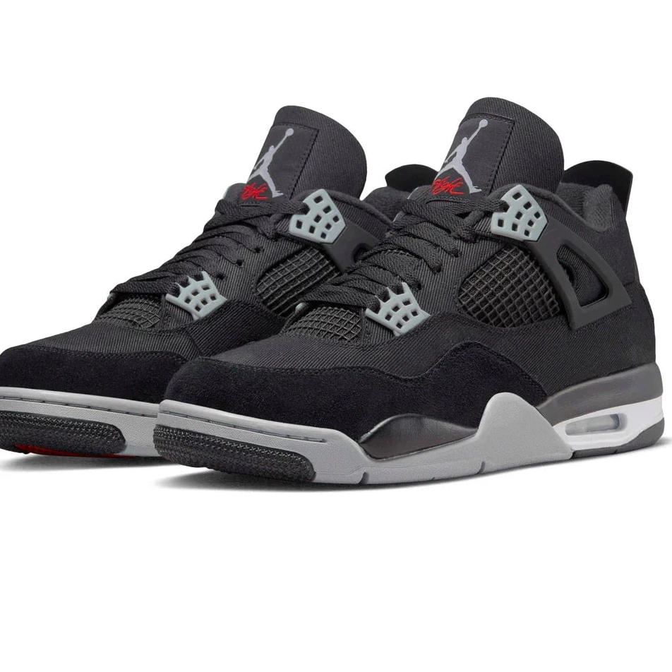 SE Black Canvas Retro Jordan Air 4 0812